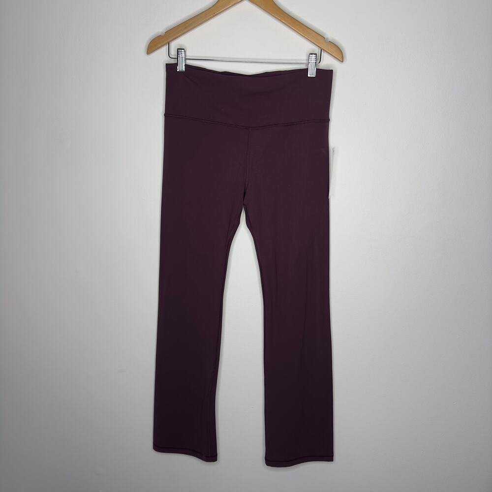 Athleta Elation Straight Leg Pant Plum Purple Yoga Pants Size Large NWT - Picture 3 of 16